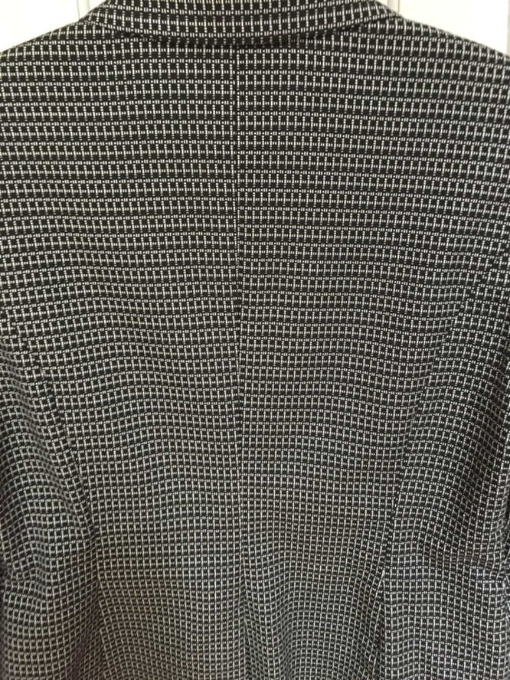 White House Black Market Black and White Patterned Blazer - Picture 13 of 14